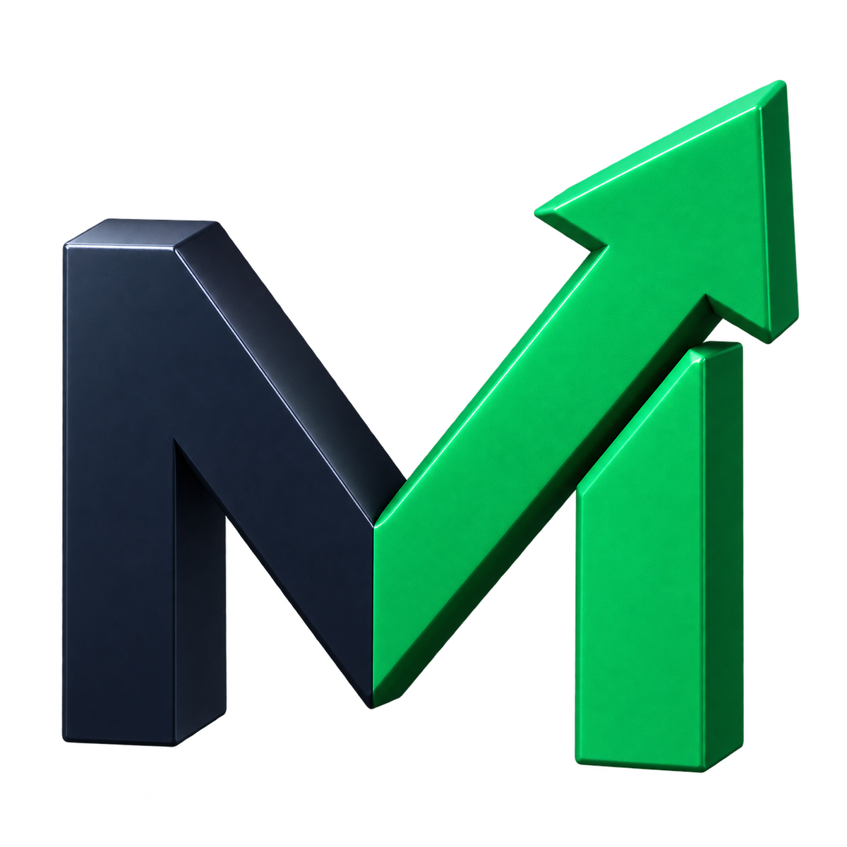 Mellven symbol in navy and green